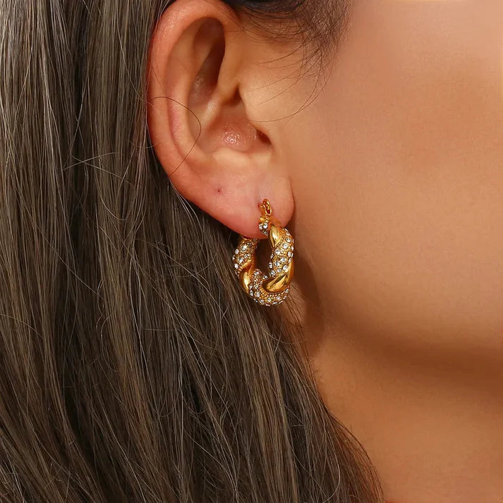 Gold Plated Hoops